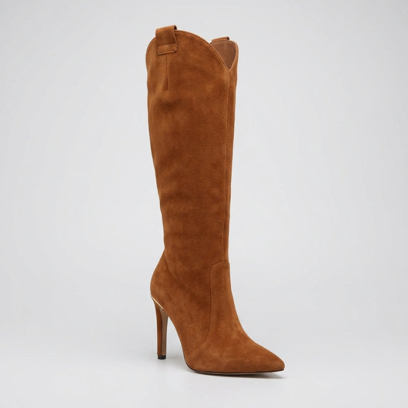 Women's Knee High Boots with Pointed Toe | Stiletto Heel