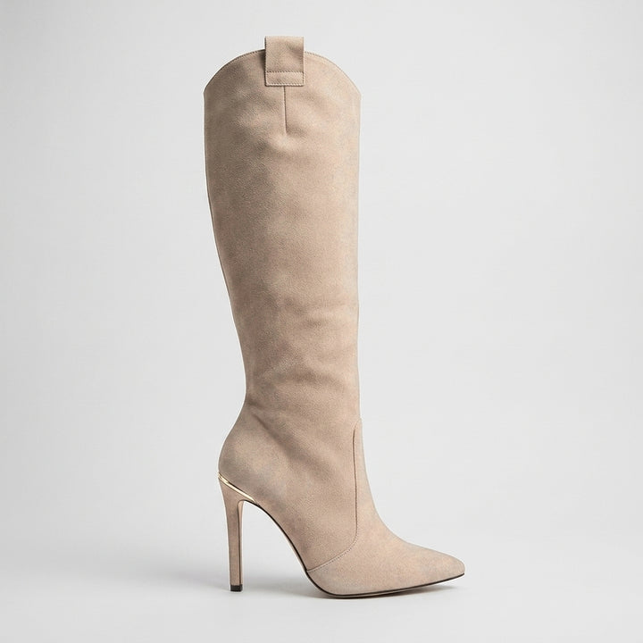 Women's Knee High Boots with Pointed Toe | Stiletto Heel