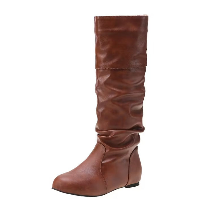 Women's Knee High Boots with Round Toe | Slouch