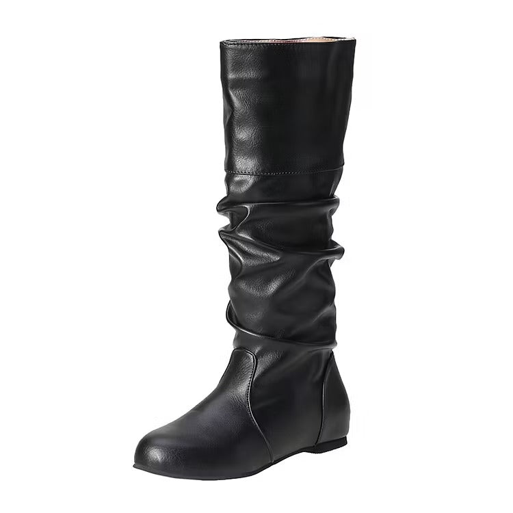 Women's Knee High Boots with Round Toe | Slouch