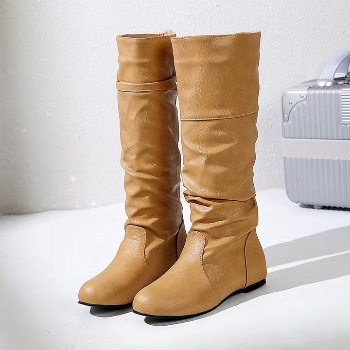 Women's Knee High Boots with Round Toe | Slouch