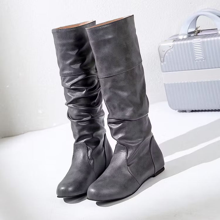 Women's Knee High Boots with Round Toe | Slouch