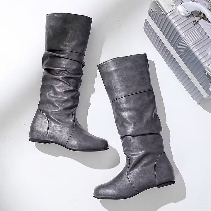 Women's Knee High Boots with Round Toe | Slouch