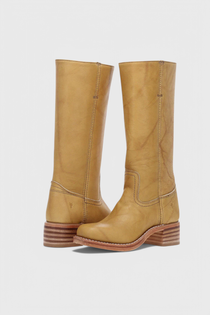Women's Knee High Boots with Stacked Heel | Cowgirl