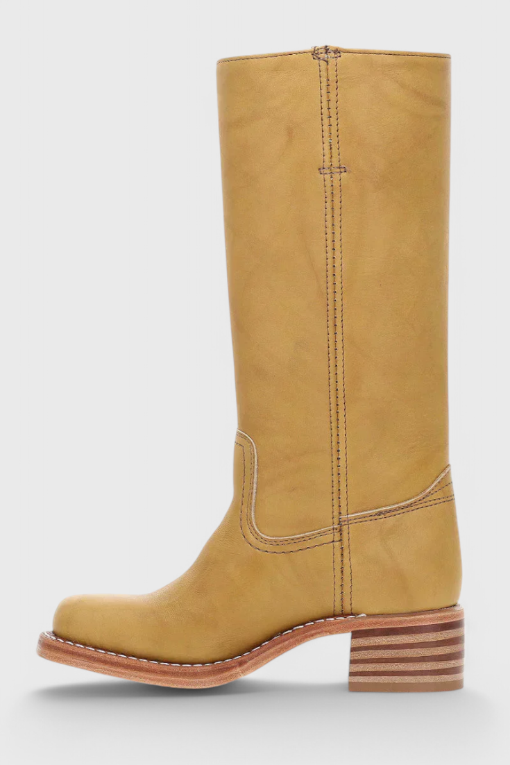 Women's Knee High Boots with Stacked Heel | Cowgirl