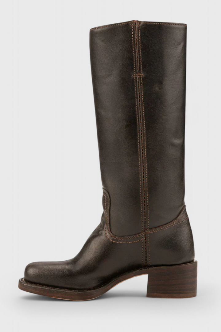 Women's Knee High Boots with Stacked Heel | Cowgirl
