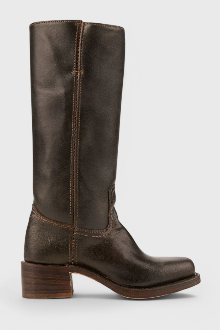 Women's Knee High Boots with Stacked Heel | Cowgirl