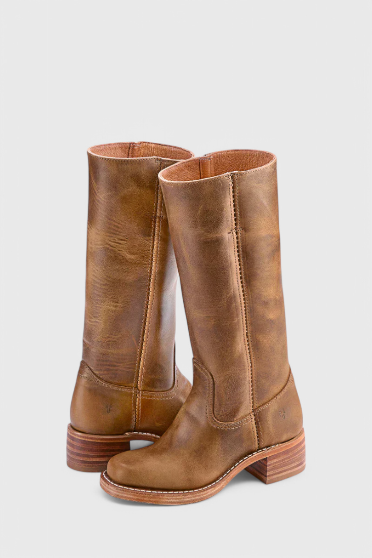 Women's Knee High Boots with Stacked Heel | Cowgirl