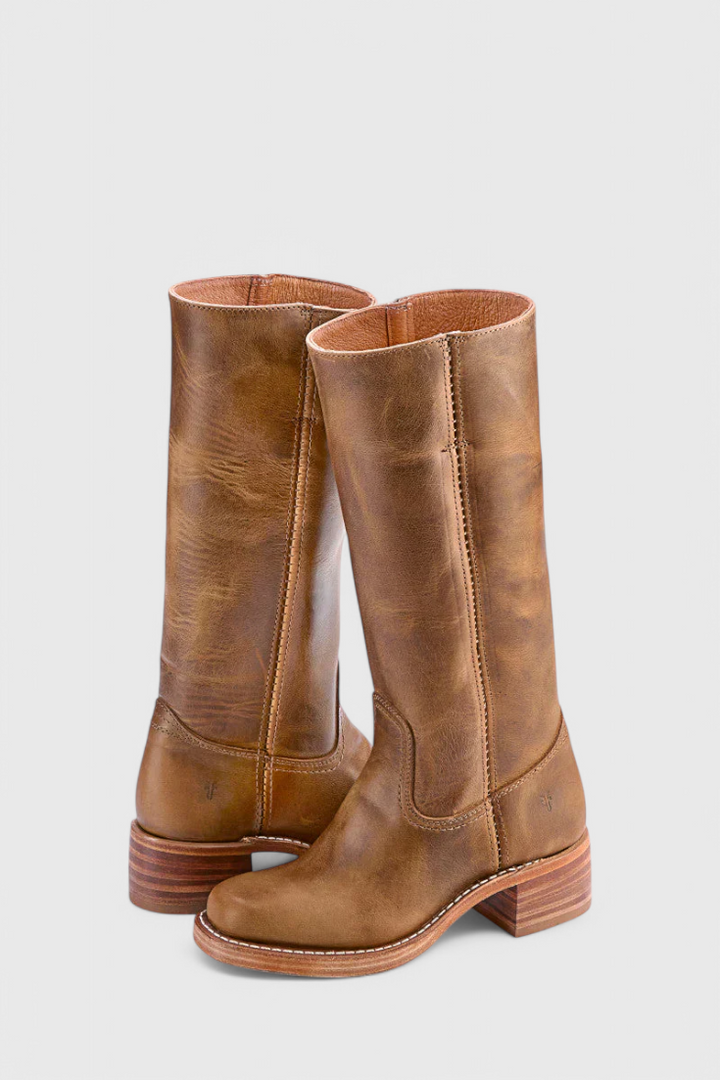 Women's Knee High Boots with Stacked Heel | Cowgirl