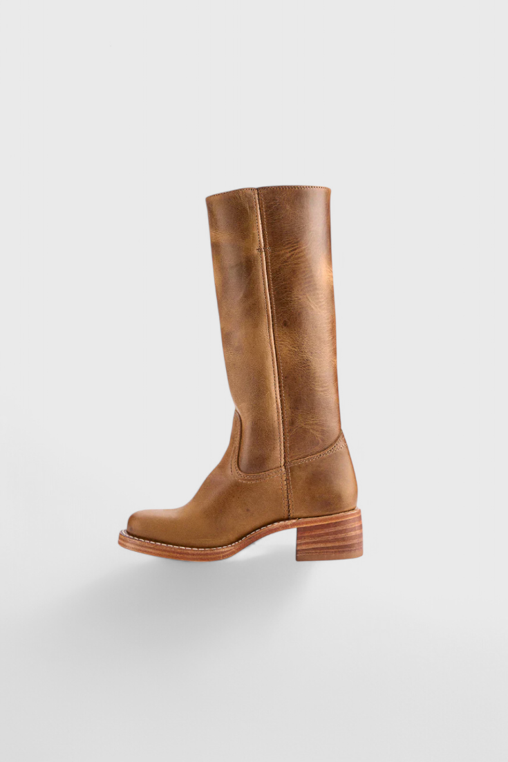Women's Knee High Boots with Stacked Heel | Cowgirl