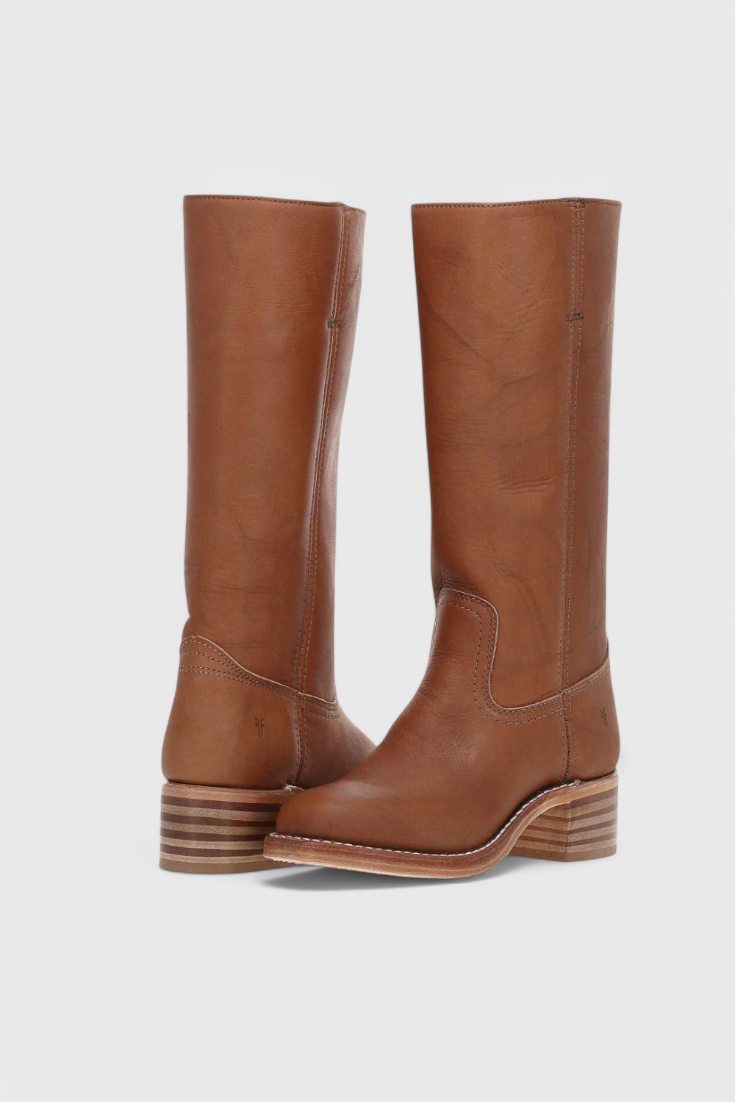 Women's Knee High Boots with Stacked Heel | Cowgirl