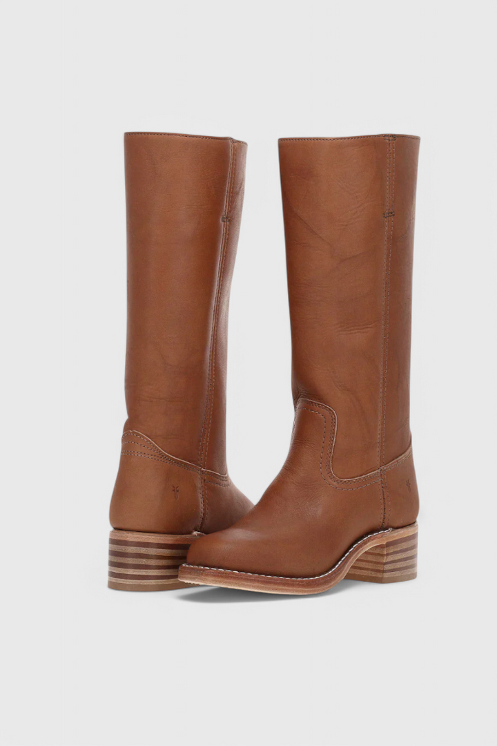 Women's Knee High Boots with Stacked Heel | Cowgirl