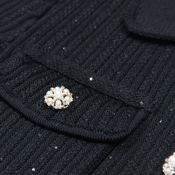 Women's Knit Dress with Polo Collar & Pockets | Mini