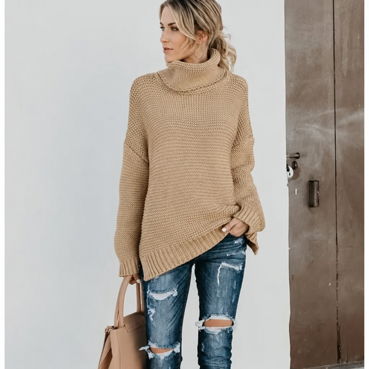 Women’s Knit Sweater Turtleneck | Long