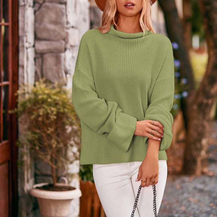 Women's Knit Sweater with Drop Shoulder | Oversized