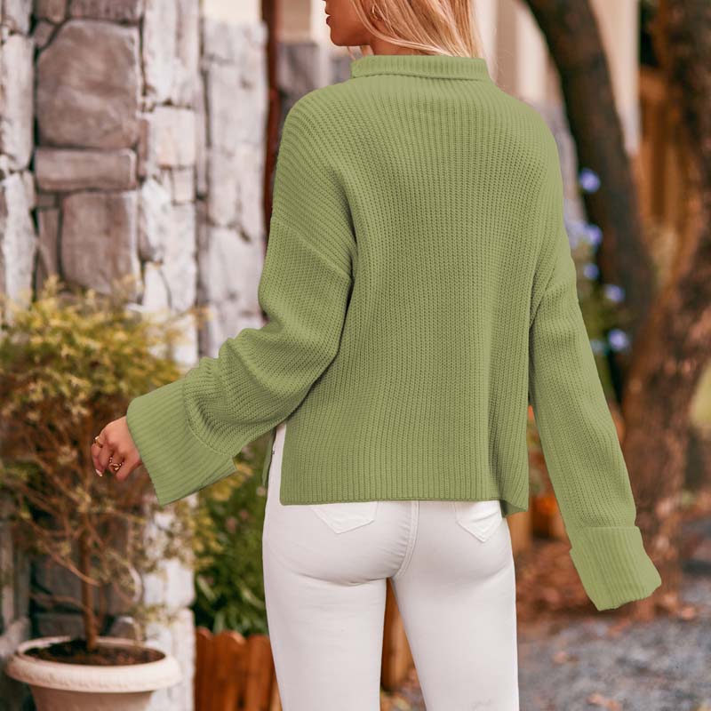 Women's Knit Sweater with Drop Shoulder | Oversized