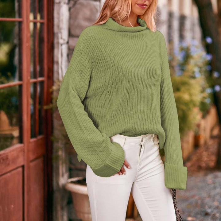 Women's Knit Sweater with Drop Shoulder | Oversized