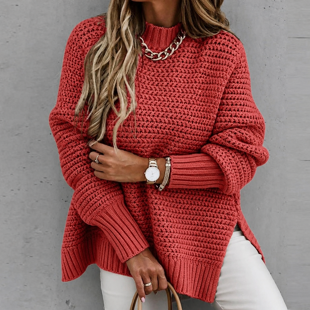 Women’s Knitted Jumper Textured Long | Casual