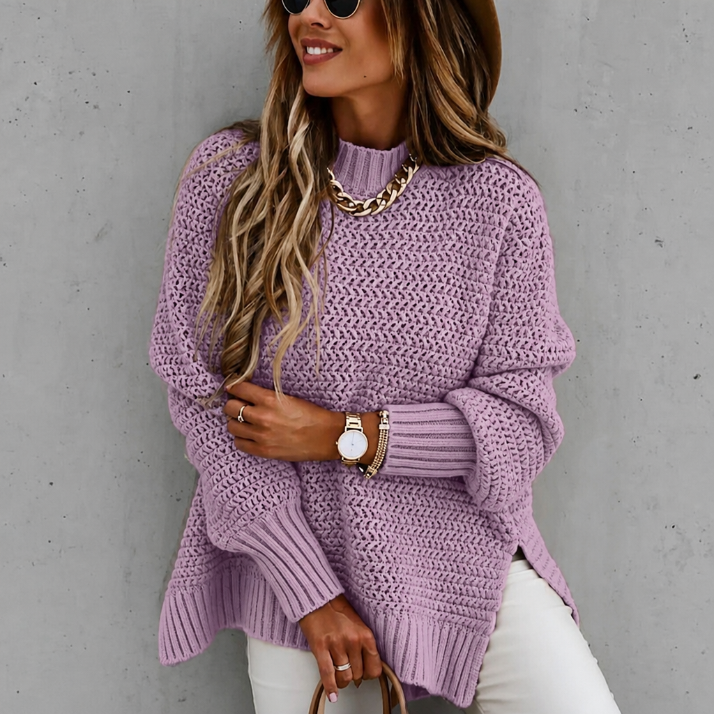Women’s Knitted Jumper Textured Long | Casual