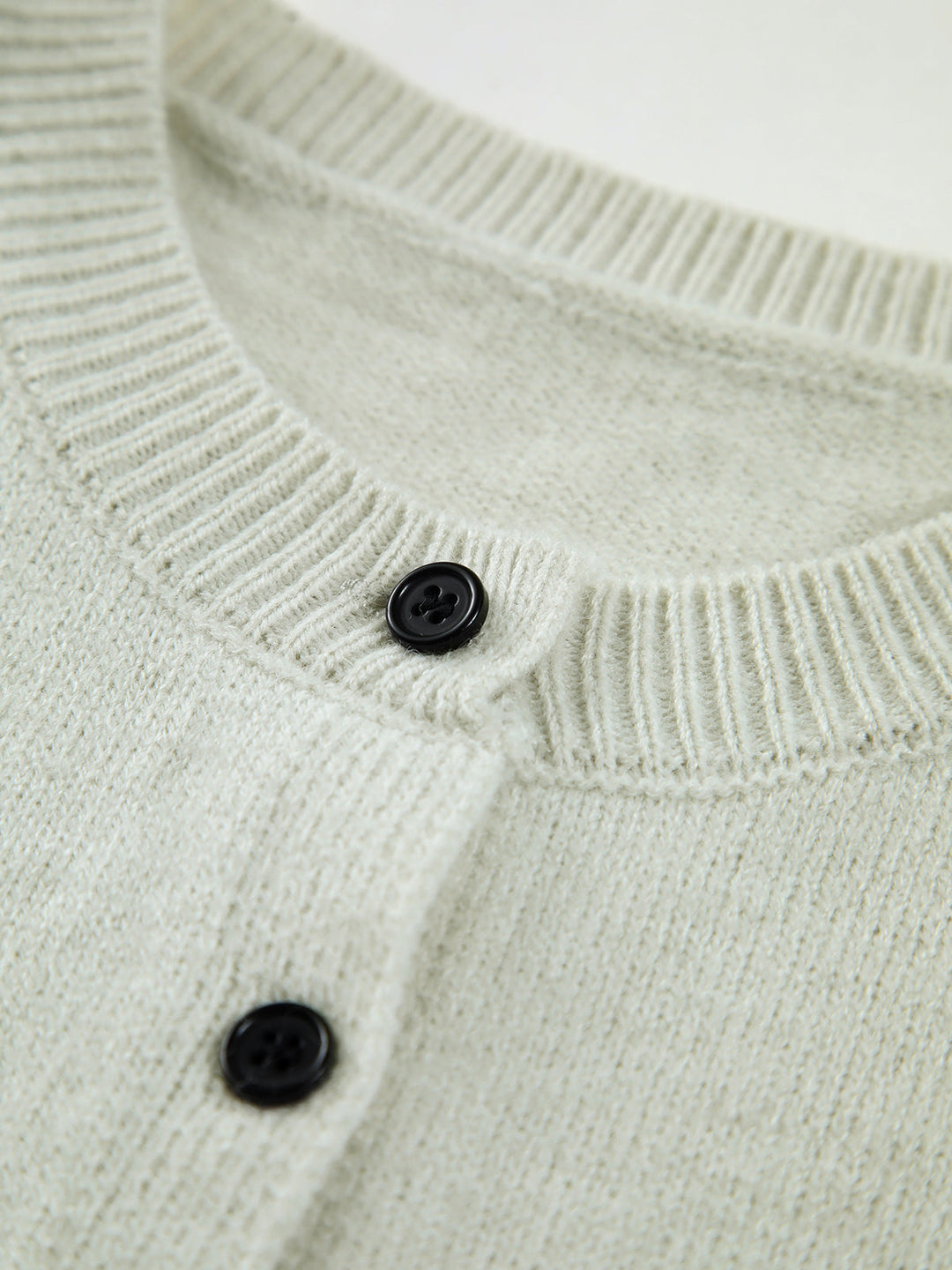 Women's Knitted Vest with Button Front | Round Neck