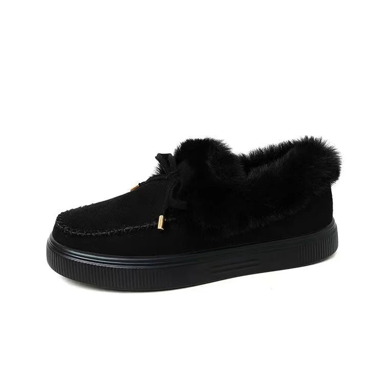 Women's Loafers with Fluffy Lining | Platform Sole