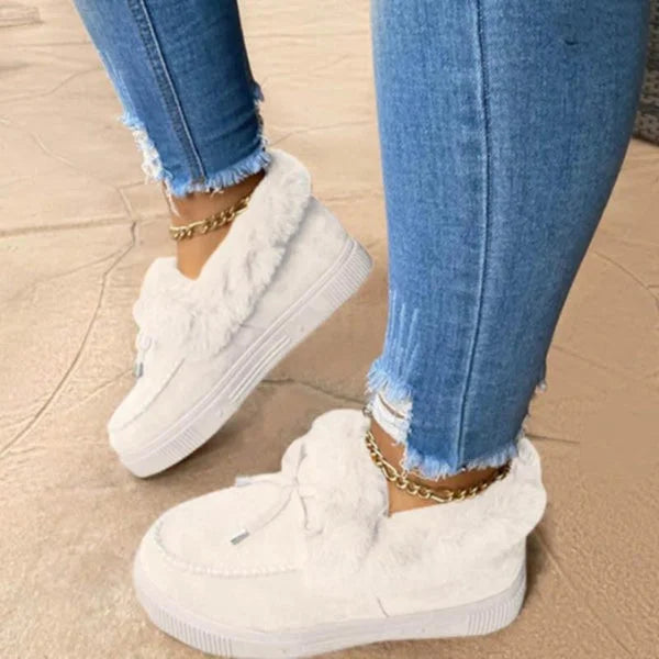 Women's Loafers with Fluffy Lining | Platform Sole