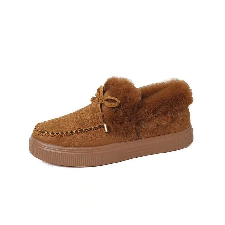 Women's Loafers with Fluffy Lining | Platform Sole