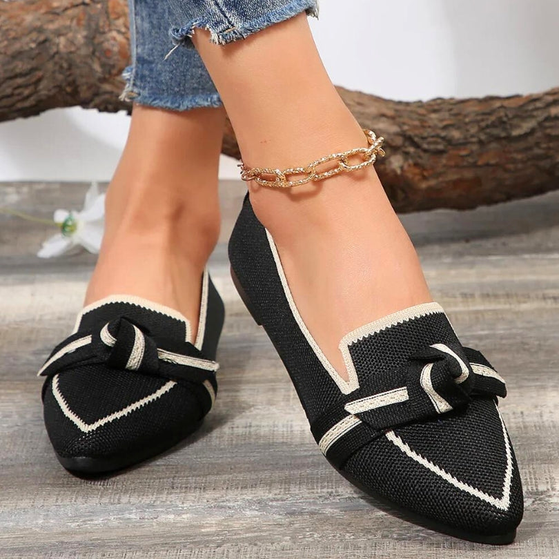 Women's Loafers with Knot Detail | Pointed Toe