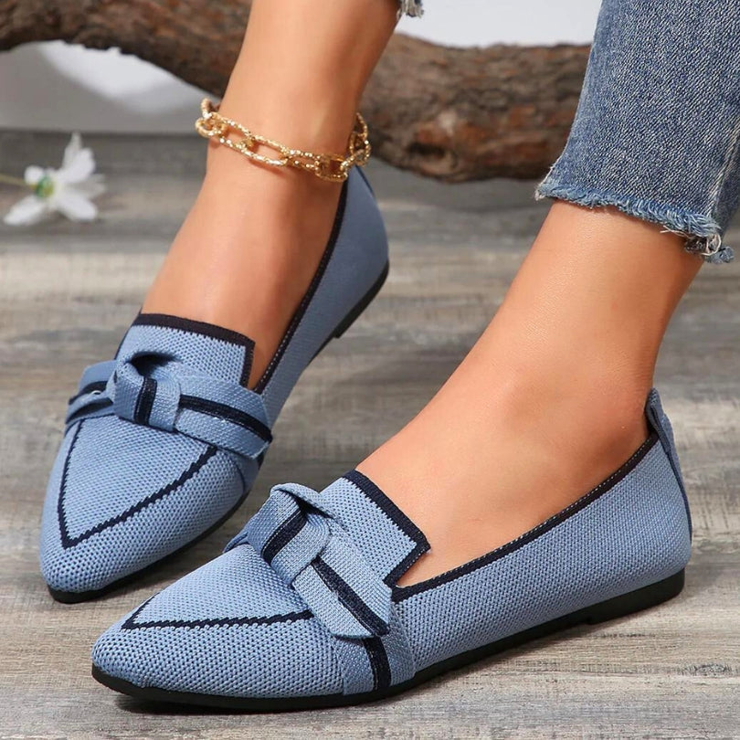 Women's Loafers with Knot Detail | Pointed Toe