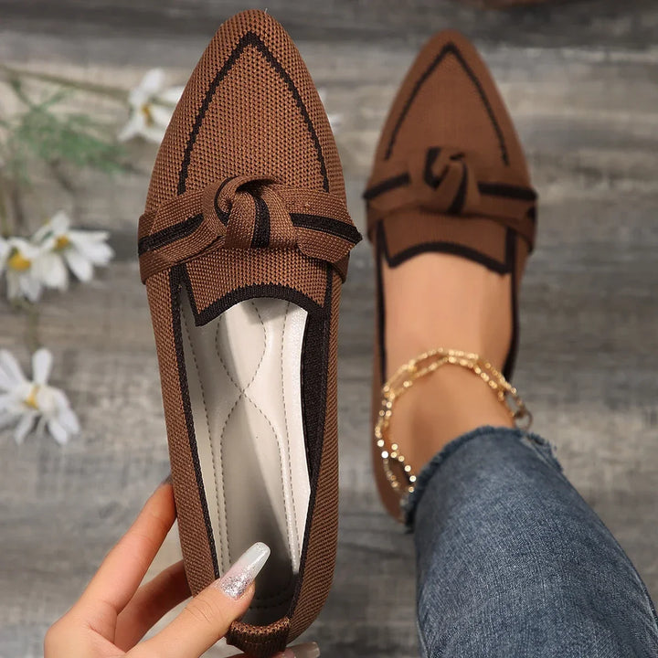 Women's Loafers with Knot Detail | Pointed Toe