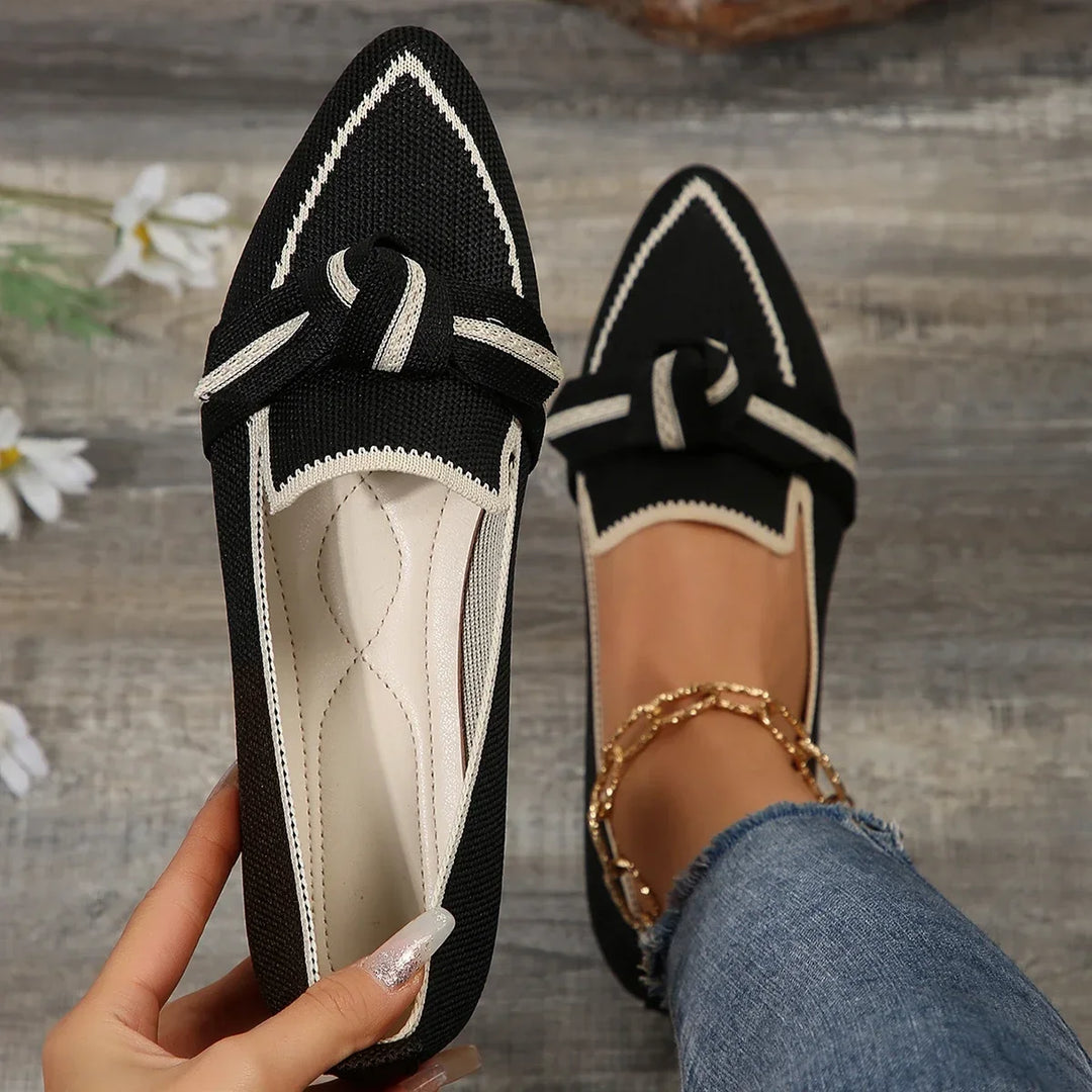 Women's Loafers with Knot Detail | Pointed Toe