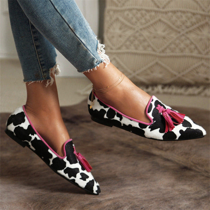 Women's Loafers with Tassel & Pointed Toe | Flats