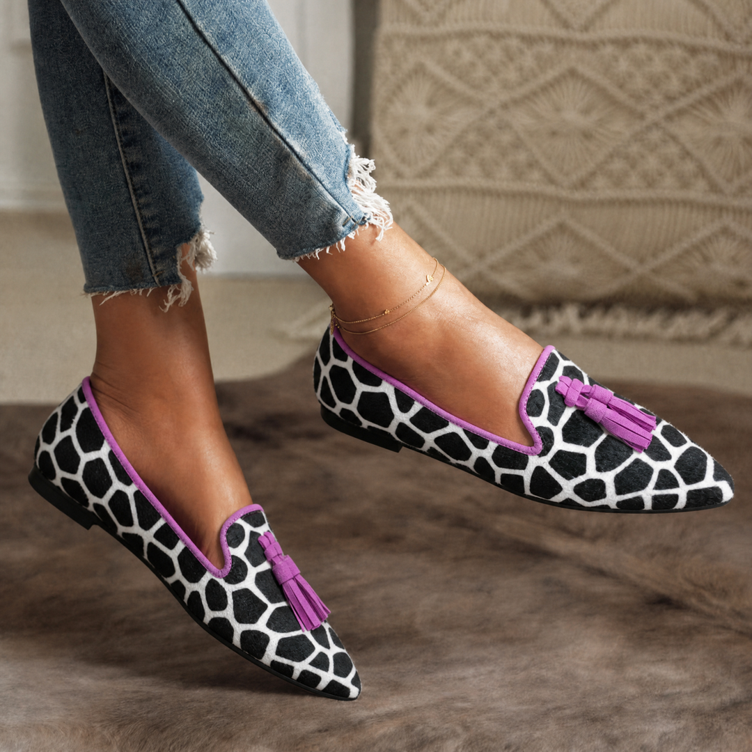 Women's Loafers with Tassel & Pointed Toe | Flats