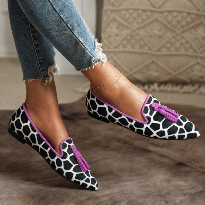 Women's Loafers with Tassel & Pointed Toe | Flats