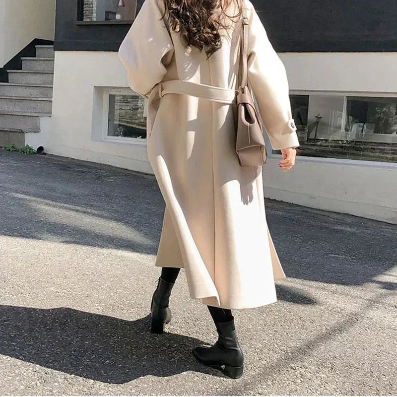 Women's Long Belted Trench Coat | Oversized