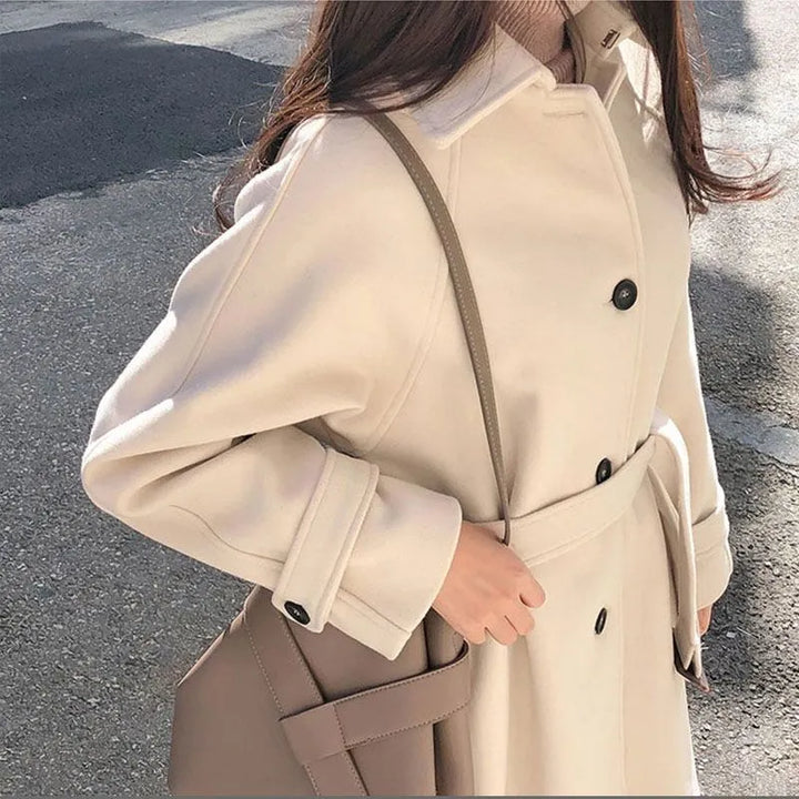 Women's Long Belted Trench Coat | Oversized