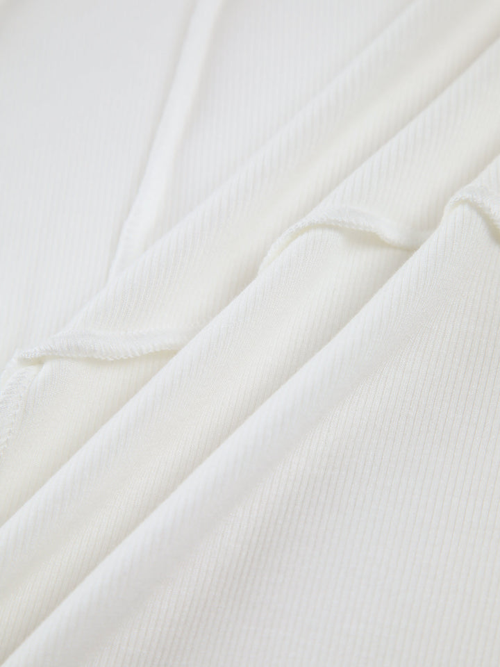 Women's Long Sleeve Tops Fitted | Seam Detail Crop