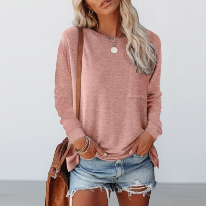 Women's Long Sleeve Tops Relaxed | Crew Neck