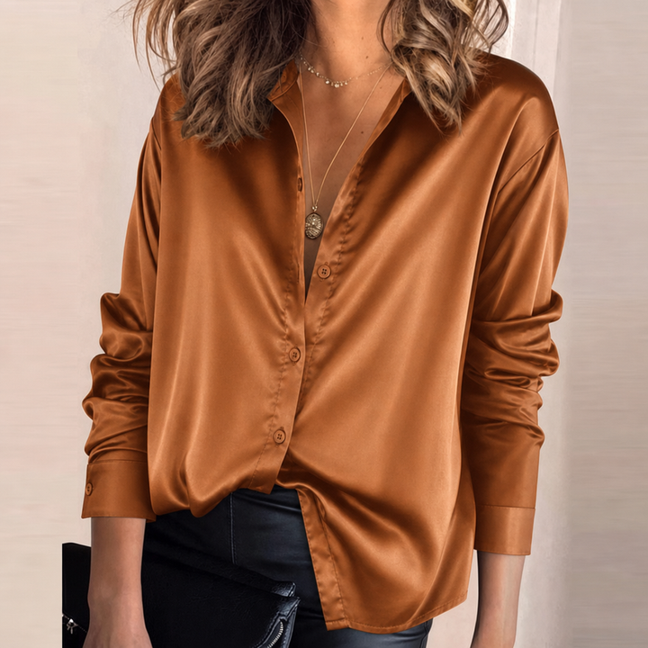 Women's Long Sleeve Tops with Collar | Work