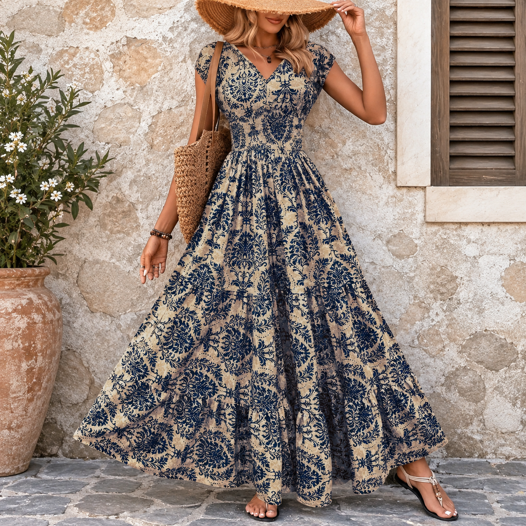 Women's Maxi Dress Smocked Waist | Boho