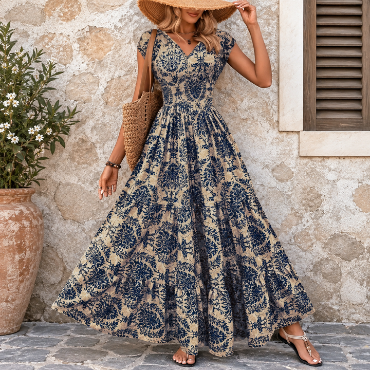 Women's Maxi Dress Smocked Waist | Boho
