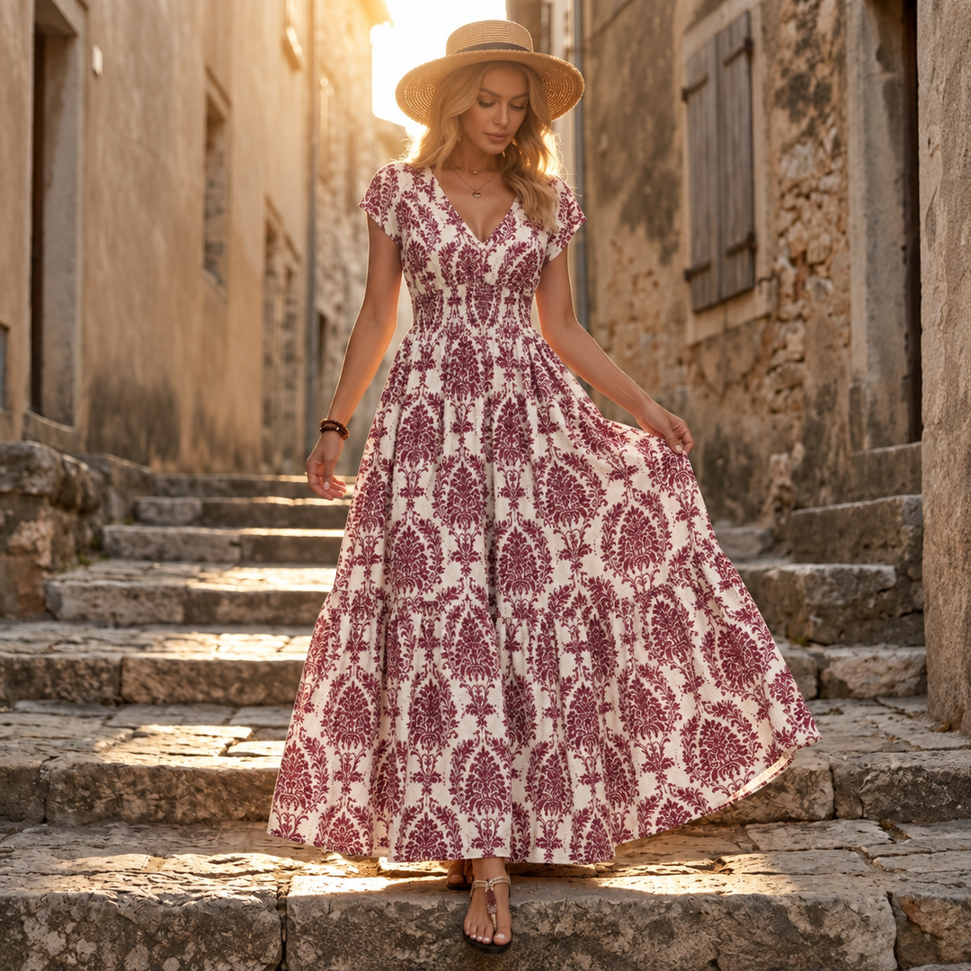 Women's Maxi Dress Smocked Waist | Boho