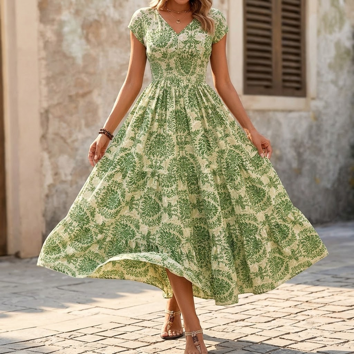 Women's Maxi Dress Smocked Waist | Boho