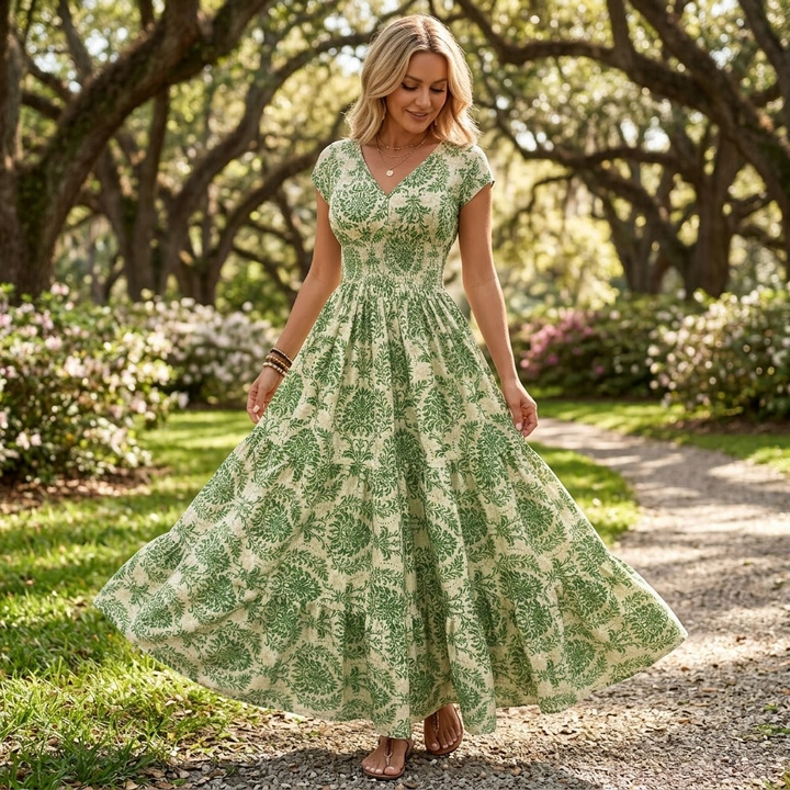 Women's Maxi Dress Smocked Waist | Boho