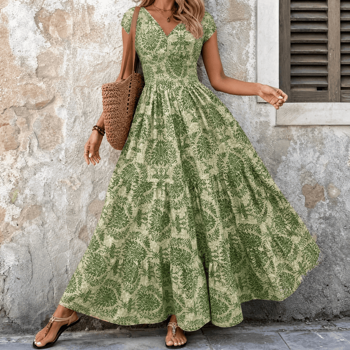 Women's Maxi Dress Smocked Waist | Boho