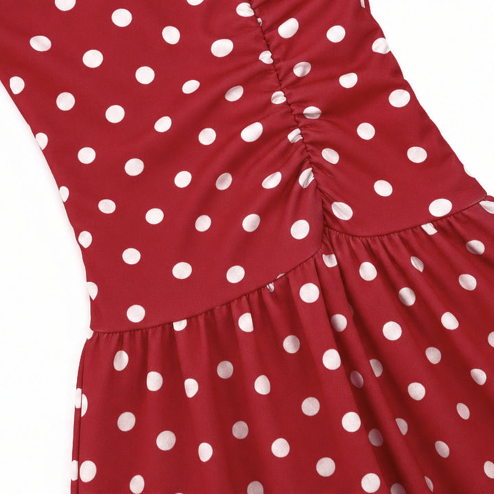 Women's Maxi Dress Strapless Full Skirt | Polka Dot