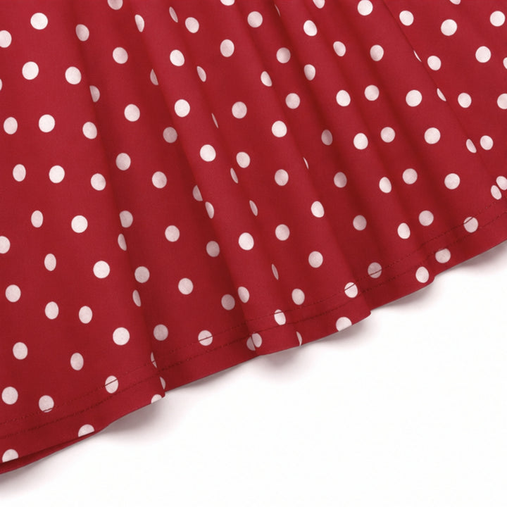 Women's Maxi Dress Strapless Full Skirt | Polka Dot