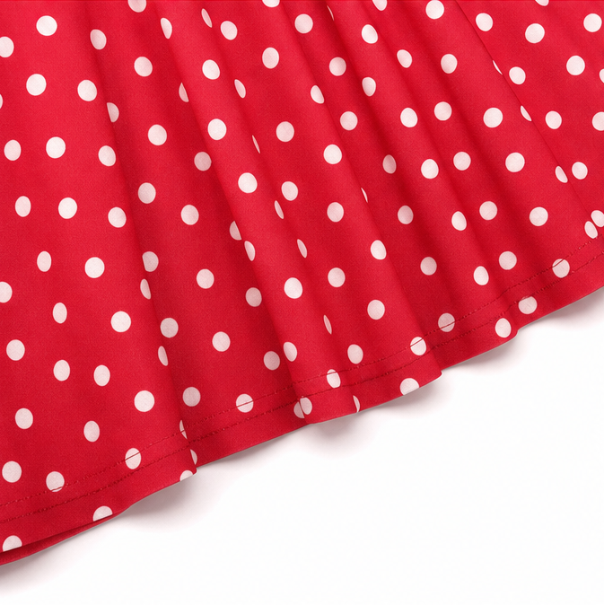 Women's Maxi Dress Strapless Full Skirt | Polka Dot