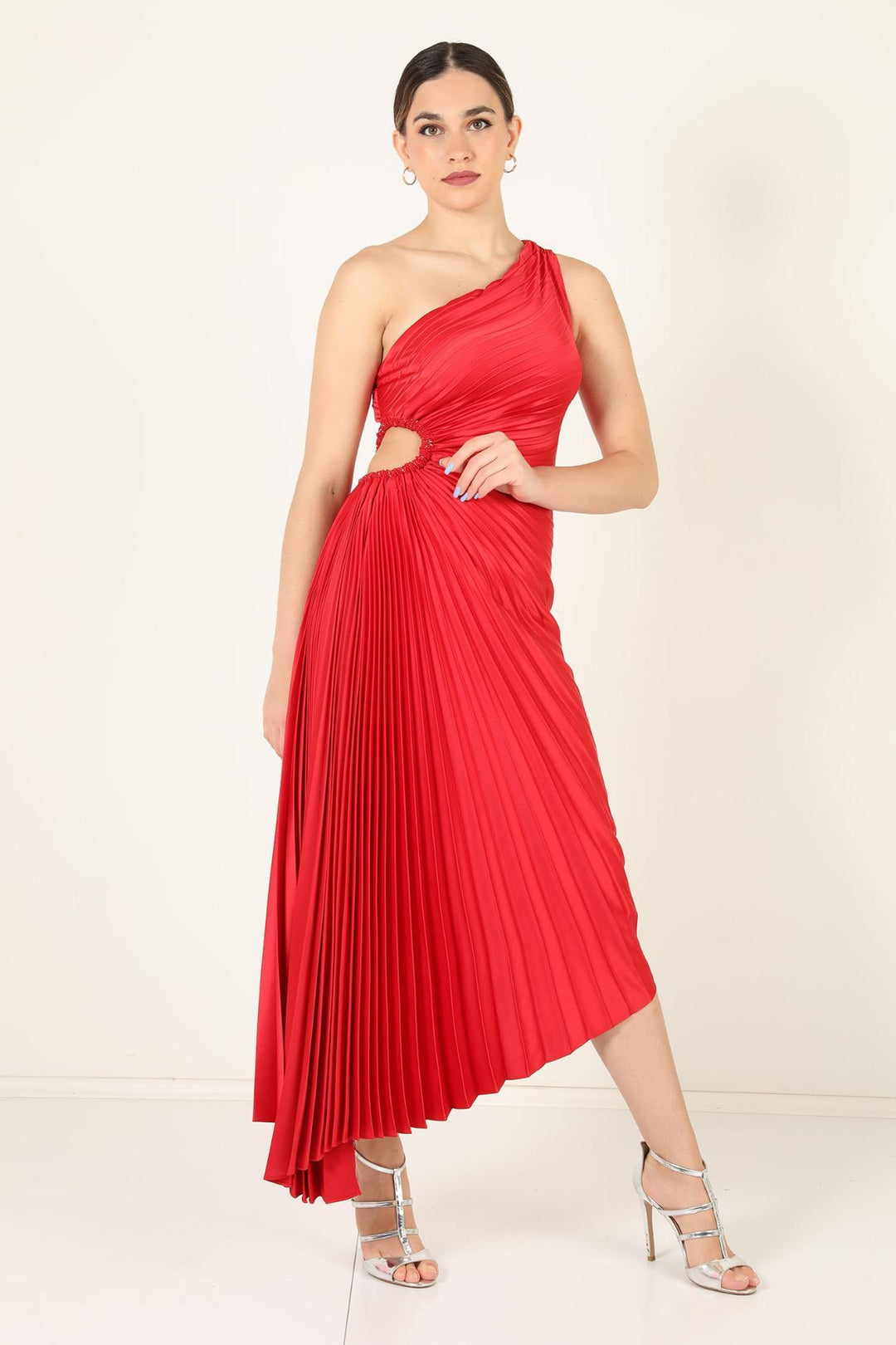 Women's Maxi Dress with Cutout | One Shoulder