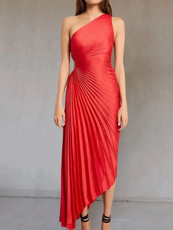 Women's Maxi Dress with Cutout | One Shoulder